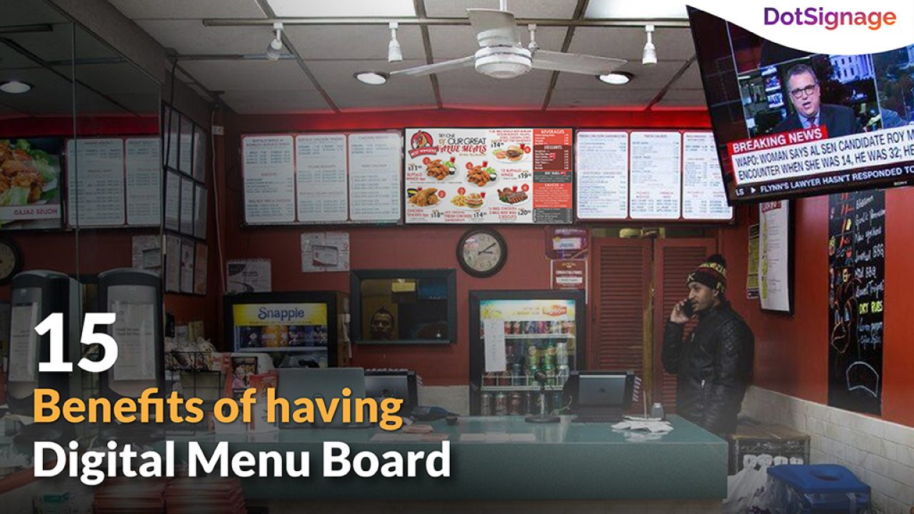 fast food menu board design