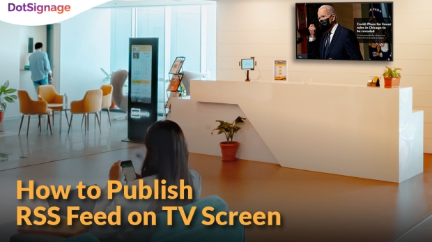 how to publish rss feed on tv screen