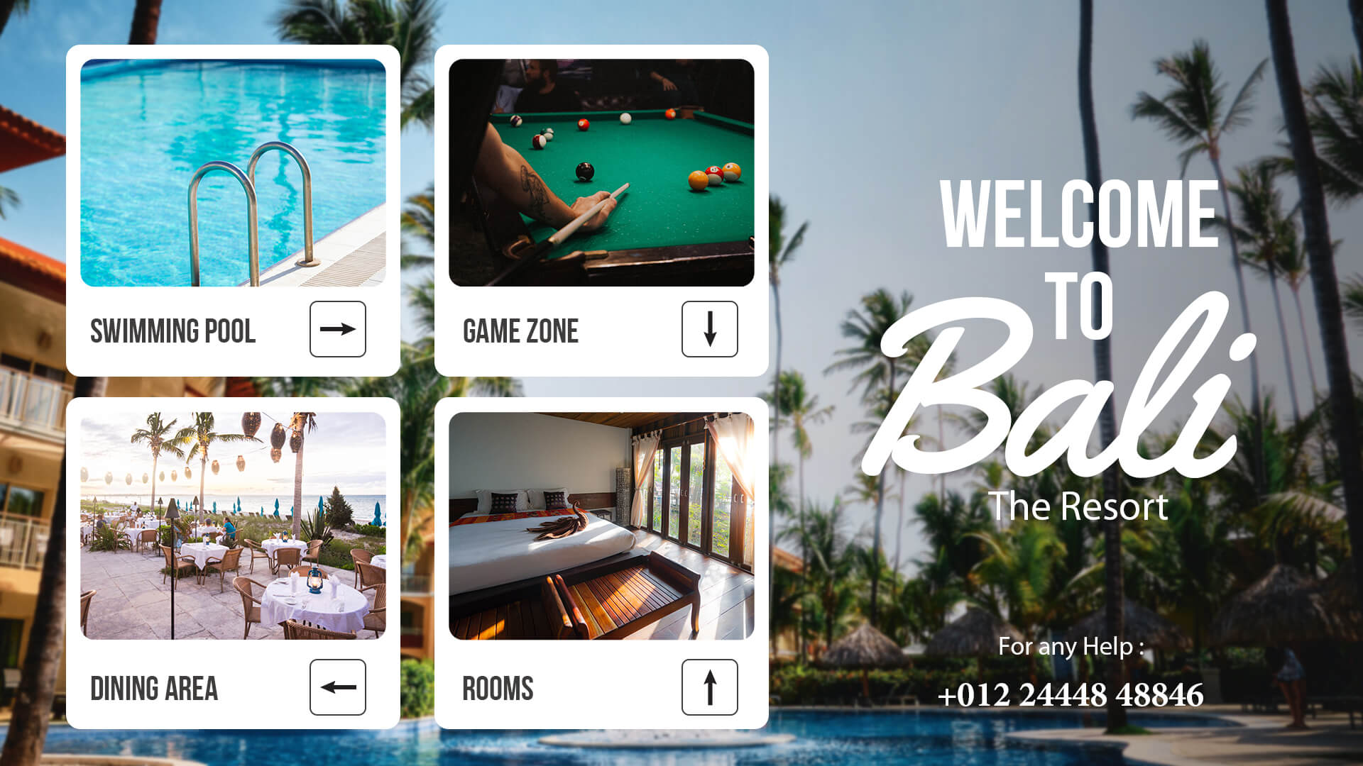 hotel wayfinder template for digital signage