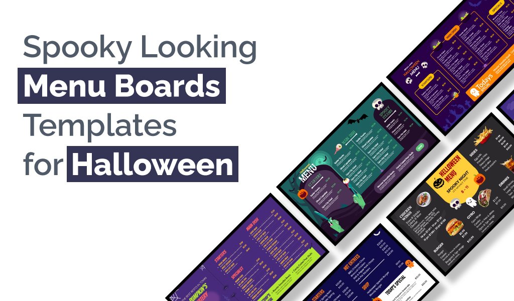free halloween menu board templates