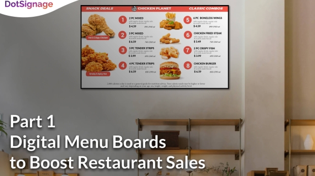 how digital menu boards increase restaurant sales