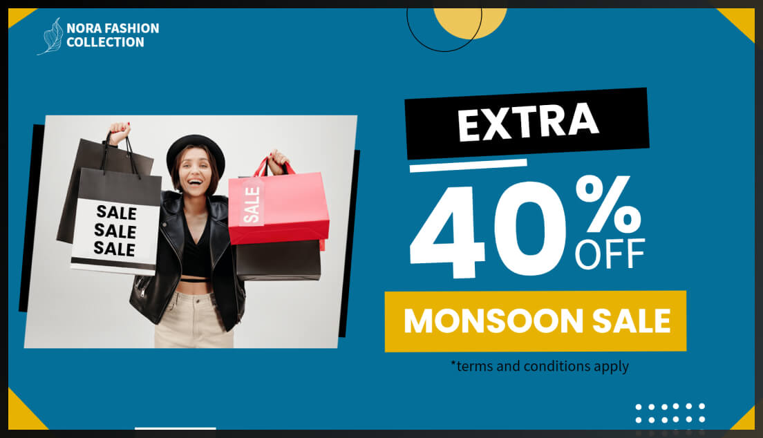 retail store monsoon sale template for tv