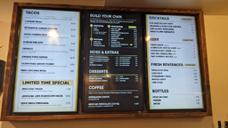 revolution taco use dotsignage menu boards