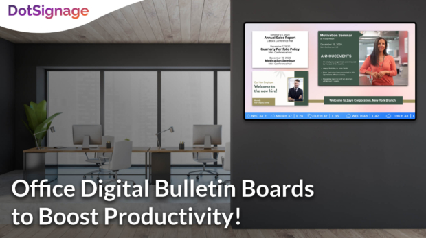 bulletin board digital for corporate office