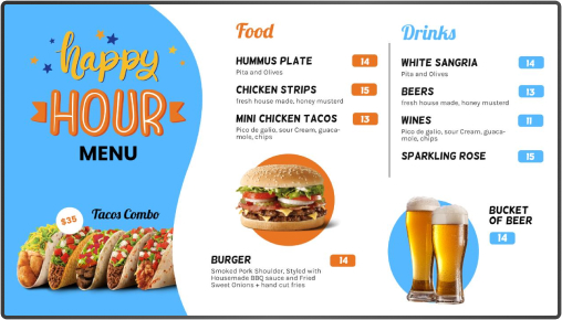 burger menu boards 2