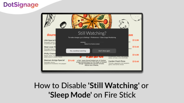 disable firestick sleep mode