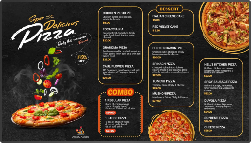 pizza menu board 1