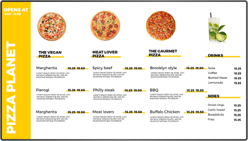 pizza menu board 8