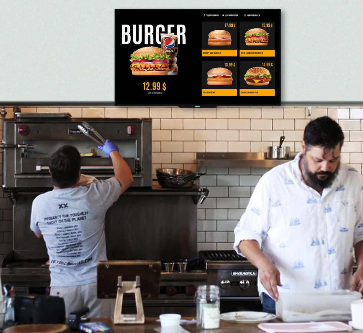 burger menu boards template idea