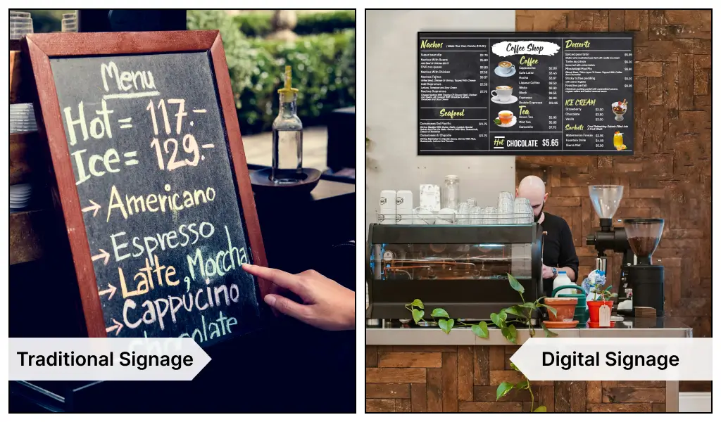 why use digital signage over traditional signage